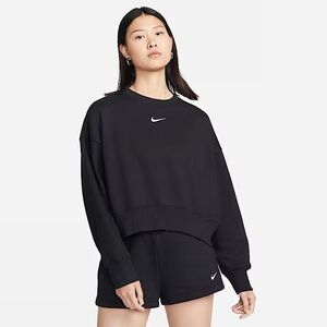 nike quilted fleece sweatshirt